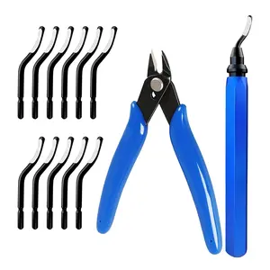 13 count Deburring Tool Kit with 11 count Steel  & Wire  - Burr  for  Printing, Metal, Plastic, PVC Pipes, Copper