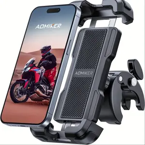 Bike Motorcycle Phone Holder Mount - [2025 Quick Release] Bike Phone Holder Handlebar Clamp, Bicycle Scooter Phone Clip For IPhone 16 15 14 13 12 11 Pro Max Plus Mini, 4.7-6.8" Smartphone