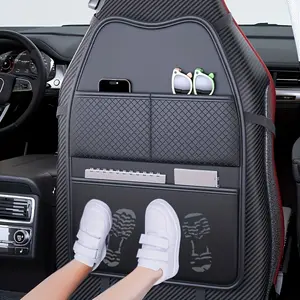 Multifunctional car seat back storage device, large-capacity multi-pocket anti-kick and wear-resistant car rear seat storage bag, suitable for the rear seat of most models, to solve the messy rear seat, a must for self-driving travel