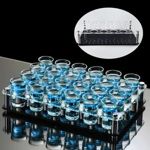 Portable Stylish Cup And Wine Rack Set, Cocktail Rack, Bullet Cup Holder, Storage Rack, Independent Tabletop Mini Bar for Restaurants And Bars