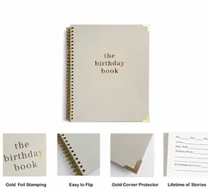 Birthday Book Keepsake Journal, Perfect Gift for New Busy Parents, Aesthetic Letter to My Child,  Must Have Baby Shower Gift