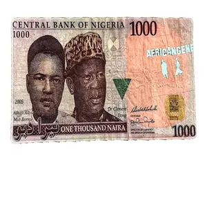 AFRICANGENE Nigerian 1000 Naira Rug - Authentic Design with Alhaji Aliyu Mai-Bornu & Dr. Clement Isong Portraits - Earth-Tone Textures & Premium Finish - Cultural Heritage Tribute