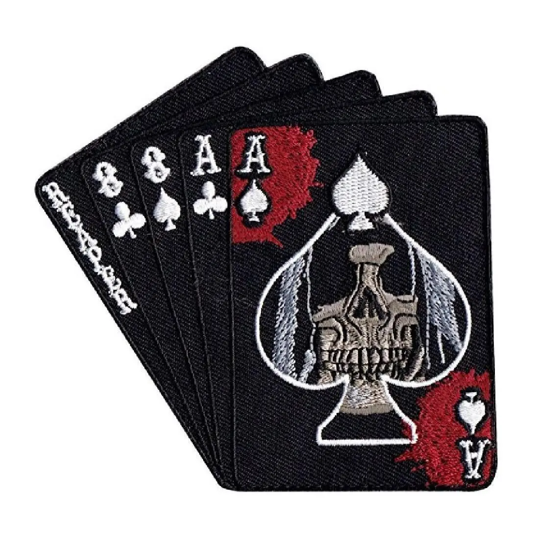 Dead Man's Hand Reaper Dead Card Aces Iron on sew on Patch
