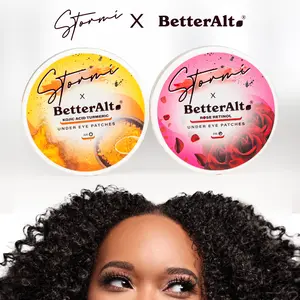 Stormi x BetterAlt AM/PM Under-eye Patches | Retinol, Rose & Turmeric for Hydration & Glow | 14 Pairs
