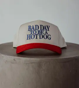 Bad Day To Be a Hot Dog Embroidered Trucker Hat