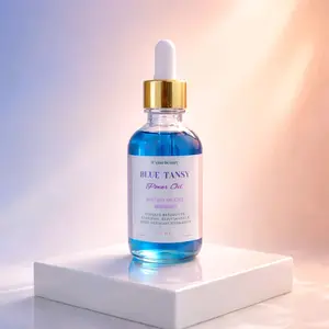WYLOW BEAUTY Blue Tansy Power Oil with Pure Blue Tansy, Bakuchiol & Moringa for Reducing Wrinkles, Clarifying Skin Hydrating with Omega Fatty Acids