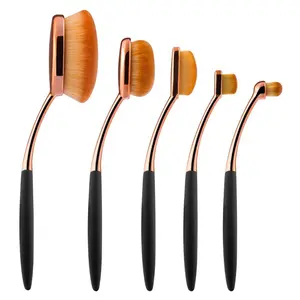 Oval Foundation Brush 5 Pcs Toothbrush makeup brushes Fast Flawless Application Liquid Cream Powder Foundation