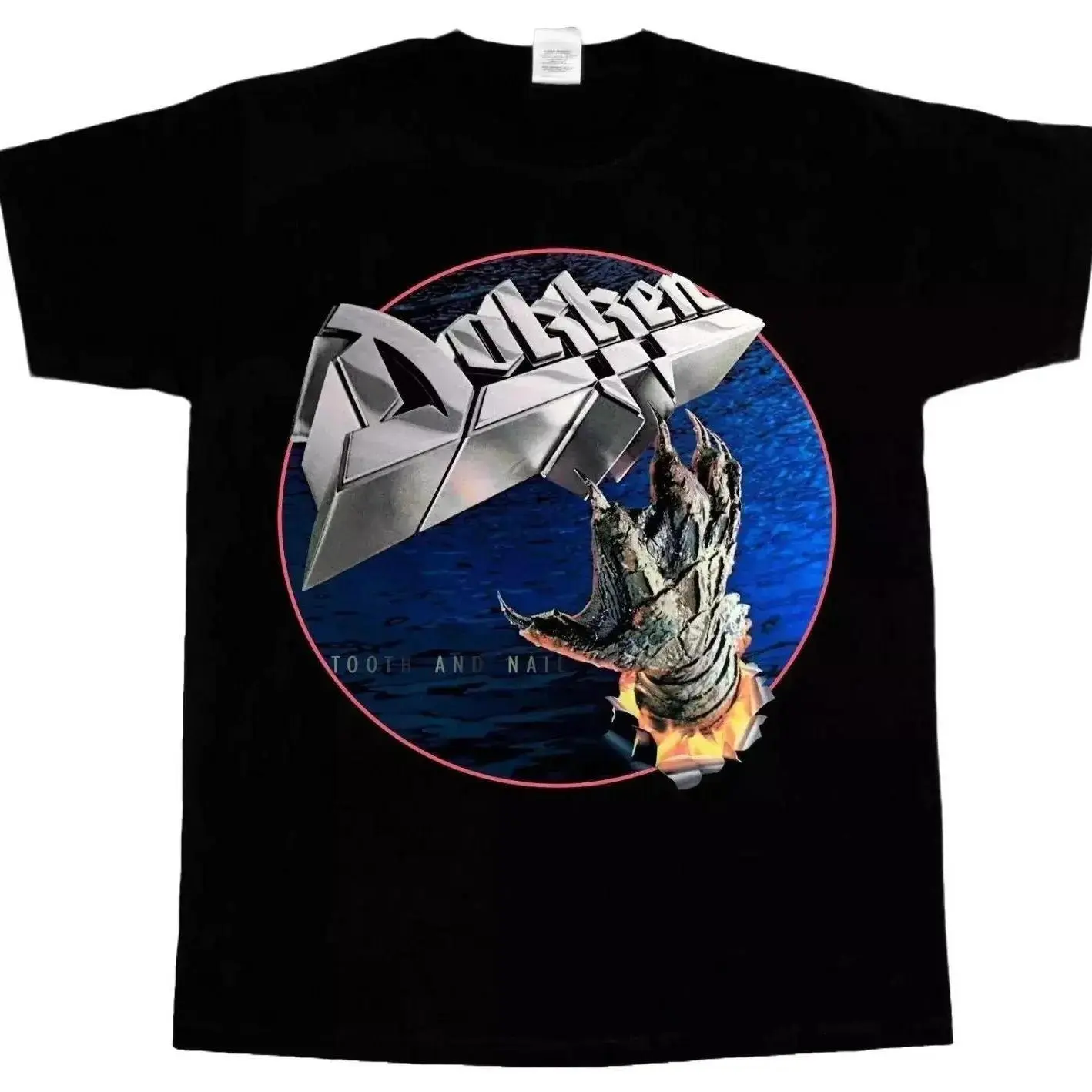 Vintage 80s Dokken Concert Shirt, Tooth and Nail Tour Graphic Tee