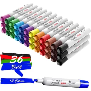 Dry Erase Markers, Chisel Tip Whiteboard Markers, 36 Count 12 Assorted Colors Low Odor Markers for Classroom, Teachers, Office, School Supplies