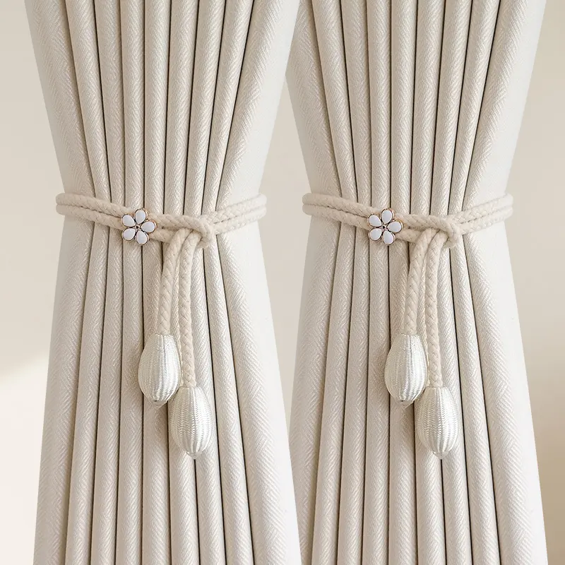 Adjustable Curtain Tiebacks, Curtain Tie Backs For Curtains, No-Drill Window Holdback Straps, Ideal for Room Decor Curtain Organization, Set of 2, Contemporary Style, Interior Decoration Accessories