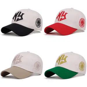 NEW HATS Color blocked letters Embroidered Hip Hop Unisex Baseball Cap Casual Outing Hat Outdoor Activities Adjustable Snapback Cap