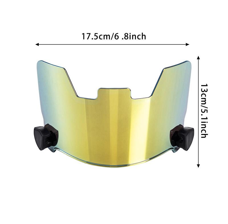 Silver Football Visor - Football Visors for Helmet - Football Helmet Visor Fits Adult & Youth Football Helmets - Anti-Fog, Scratch Resistant Clear Visor Football Face Shield