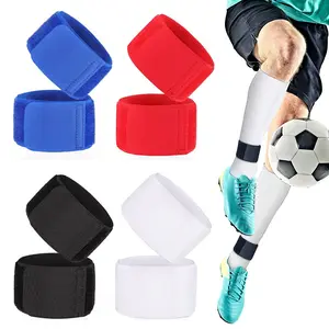 1 Pair of Football Calf Straps, Adjustable Straps, Anti Slip Lightweight Football Socks Ankle Straps, Suitable for Adult Playing Soccer, Running Soccer, Cycling Sports - Shinguard Stays