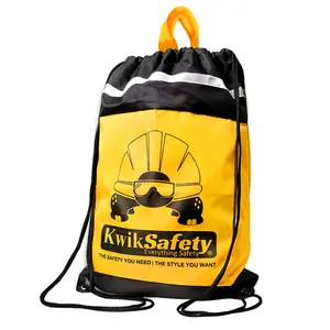 KwikSafety Drawstring Bag | Yellow/Black