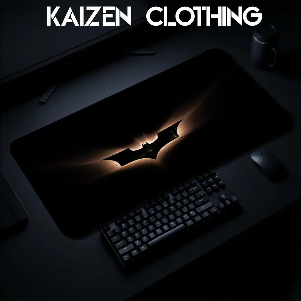 Superhero Bat DC, Super hero Gaming Mouse Pad Personal, Custome, Movie Desk Mat Extended Keyboard Pad Waterproof Non Slip Rubber Base Large Mousepad for PC Gamer Setup Desk Accessories 40x21 Inch,Office Gifts, Decor desktop