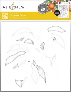 Craft Your Life Project Kit: Tangerine Grove Simple Coloring Stencil Set (5 in 1)