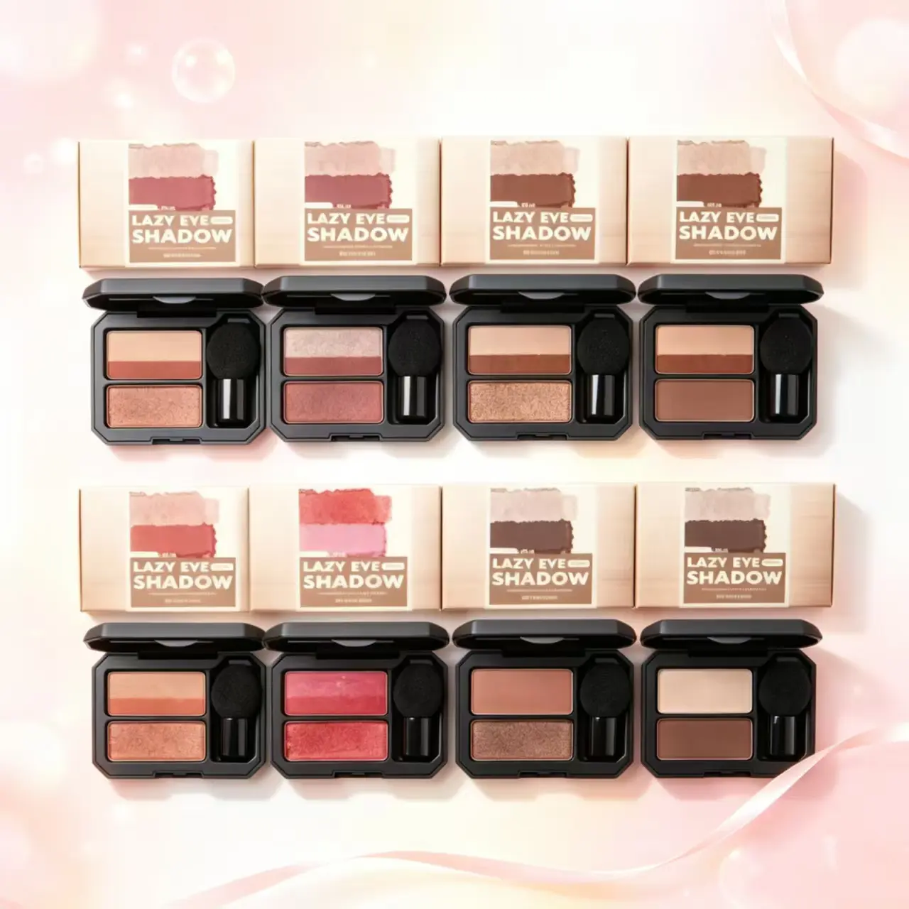 Natural Tone Mushroom Eyeshadow Palette - Blendable Matte, Shimmer, Glitter Pigments, Easy-to-Apply Compact Cosmetic for Daily Makeup Newbies