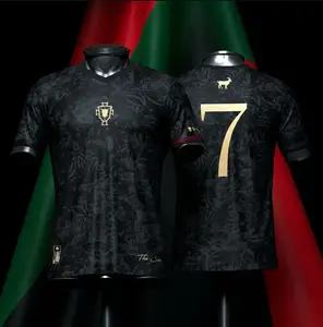 Premium Siu Seven Black Soccer Jersey Vintage Streetwear Football Shirt