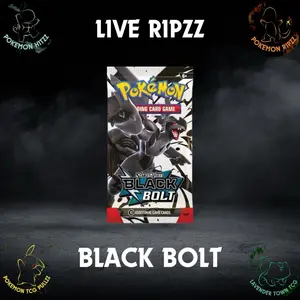 Pokemon Scarlet & Violet Black Bolt - Choose Your Tier by LIVE RIPZZ Official Trading Card Game Pack