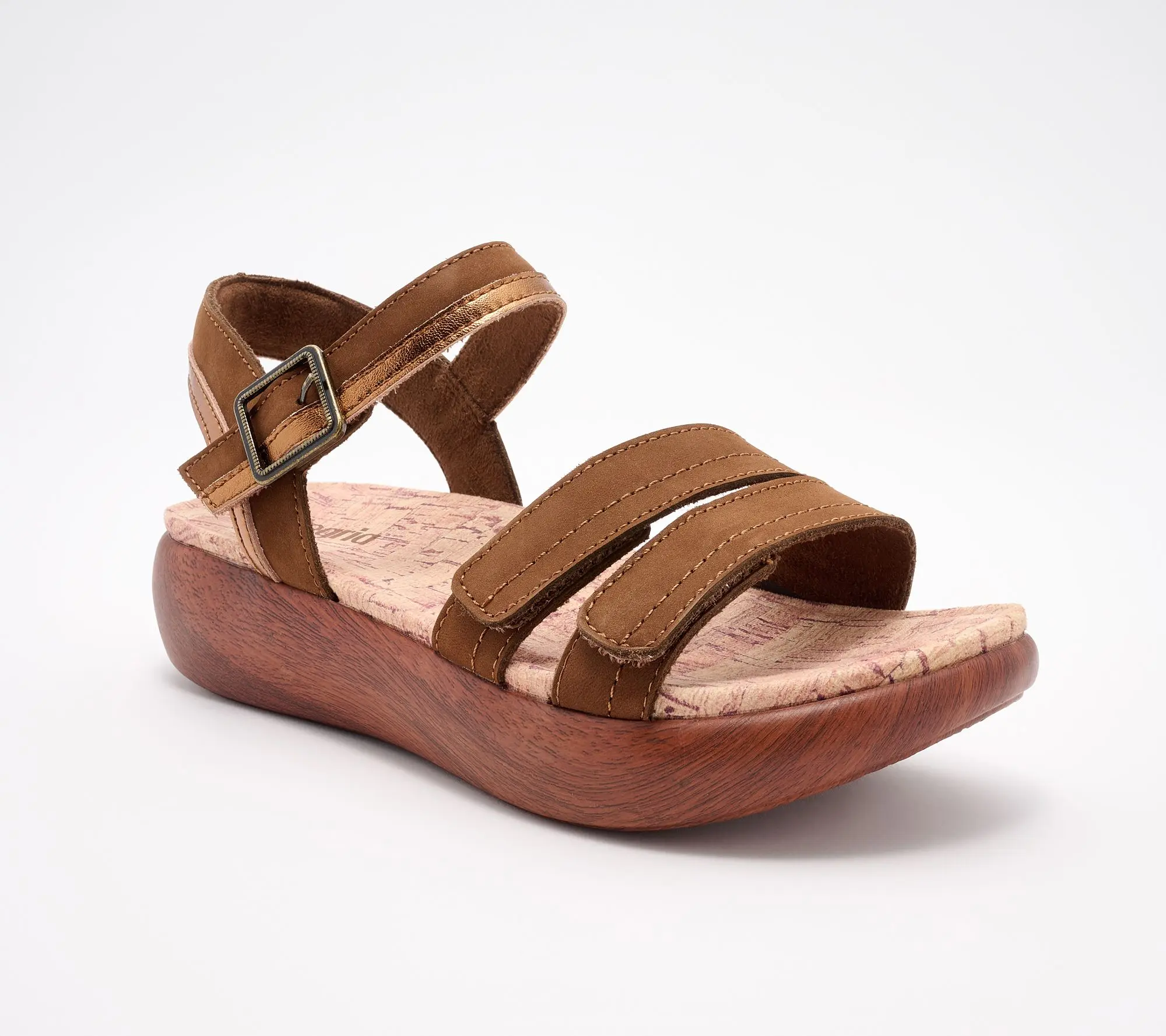 Alegria Leather Adjustable Sandals - Blinda