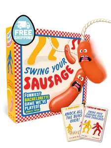 Lucky Egg Swing Your Sausage - Fun Family Party Games for Indoor Games for Adults and Kids - Novelty Toys for Birthdays, Christmases & Festivals