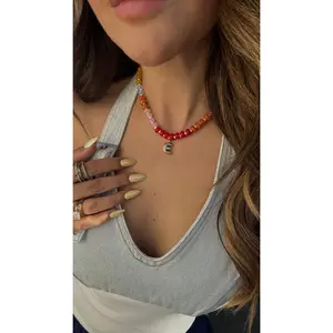INITIAL RAINBOW NECKLACE