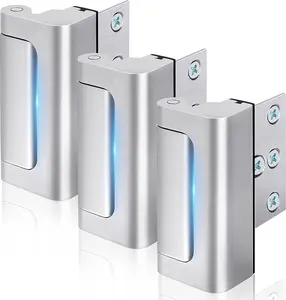 Home Security Door Reinforcement Lock - Child Proof Door Locks for Front Door, 3 Pack Door Security Lock Withstand 800 lbs for Inward Swinging Door