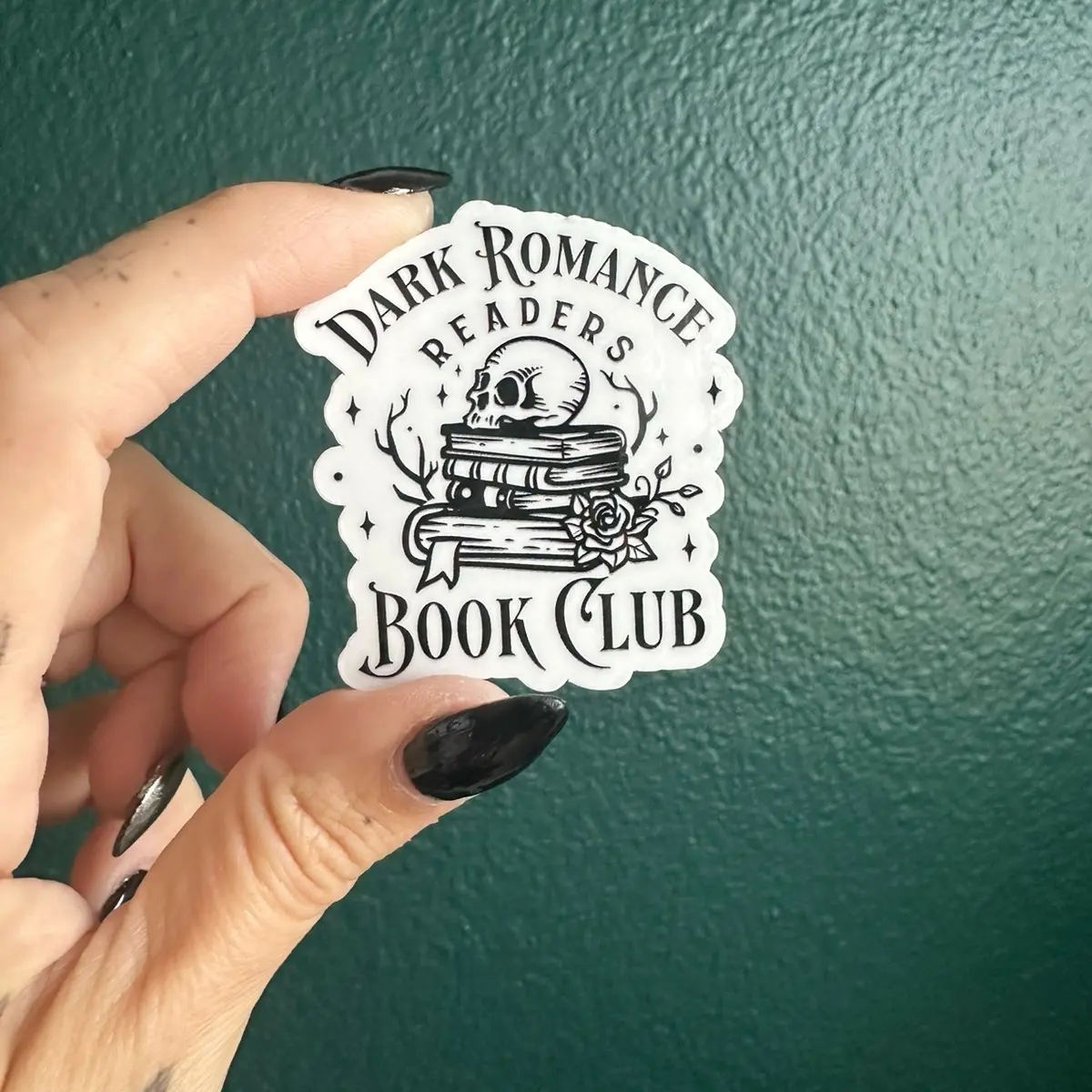 Dark romance readers book club vinyl sticker