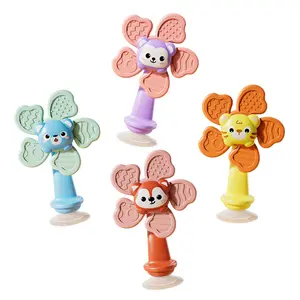 Suction Cup Spinner for Babies, Bath Toys for Babies, Novelty Spinning Toys for Airplane Travel, Restaurant,Calming Toys, Spinning Toy for Toddlers Sensory Activity Fidget, Educational Learning