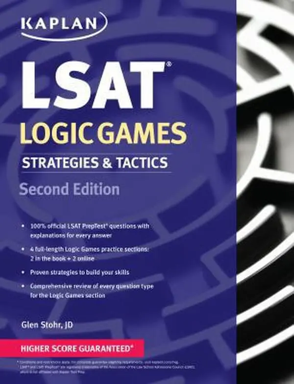 USED Book - Kaplan LSAT Logic Games Strategies & Tactics (Kaplan Test Prep) by Glen Stohr JD (Paperback) - english
