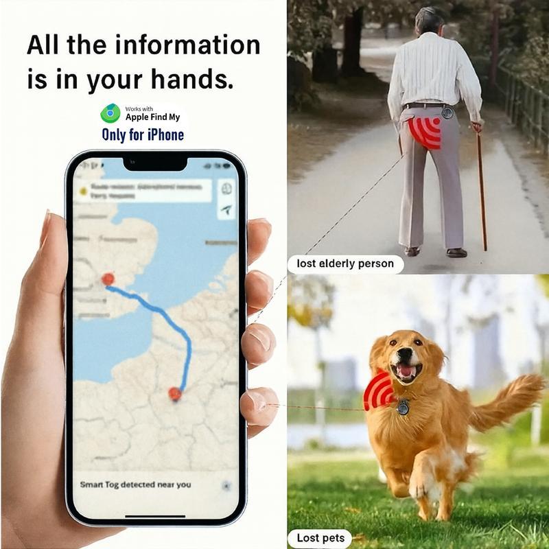 GPS Tracker for Car Mini Trackers Device with Weatherproof Magnetic Case No Monthly Fee Best Hidden GPS Trackers Anti-lost Device Works with Apple Find My Fathersdaygift