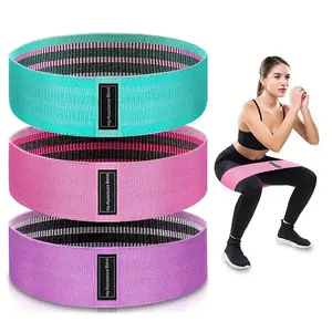 Non-Slip Elastic Resistance Band, Durable Stretching Band, Leg & Hip Lift, Body Stretching, Yoga Pilates, Deep Squat Glute Puller, Knitted Anti-Slip Lifting Loop