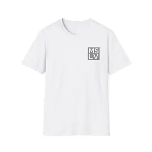 MSLV Monogram Logo T-Shirt | Minimal Square Chest Design