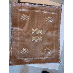 Brown Cactus Silk Pillow Brown Cactus Silk Pillow