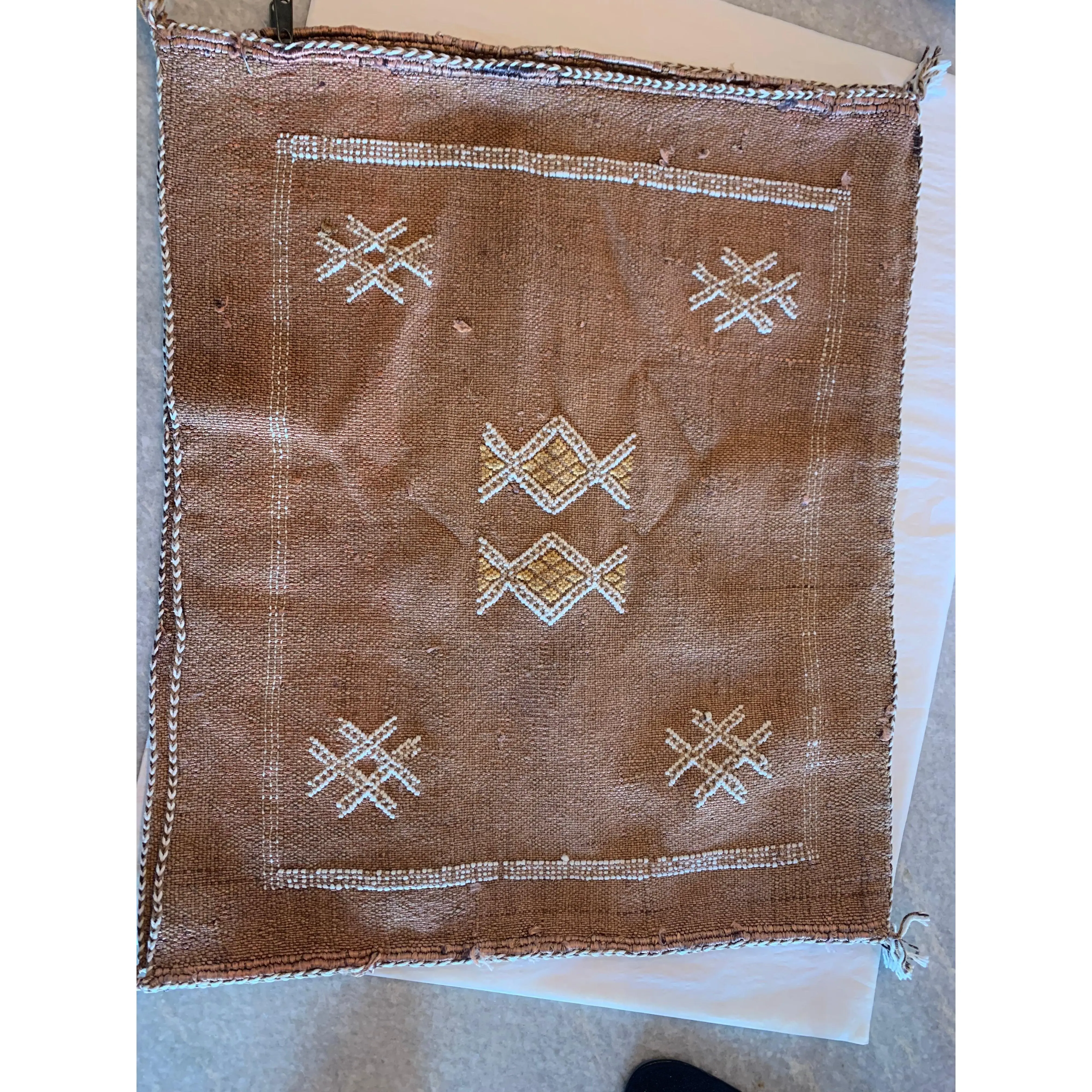 Brown Cactus Silk Pillow Brown Cactus Silk Pillow