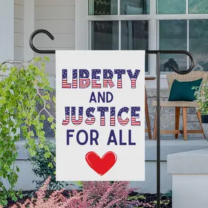 Liberty And Justice Garden Flag, Patriotic Garden Flag, Kindness Flag, American Flag Garden Flag, Usa Patriotism, Inclusion Flag, 45796 175