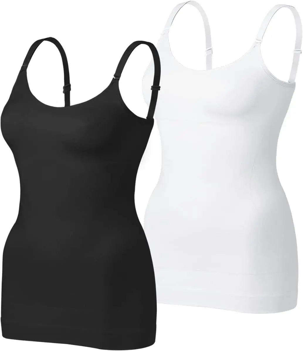 VVX Women's Basic Maternity Nursing Seamless Tummy Control Compression Tank Top Body Shaper Camisole