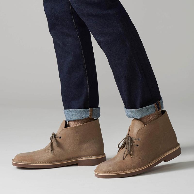 Clarks BUSHACRE 2 Taupe Distressed - Men's