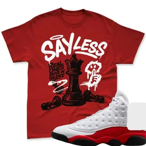 Red Shirt To Match AJ 13 Cherry, Cherry 13 Matching Shirt, AJ 13 White and University Red Match Shirt, Fashion Clothes, Stylish Unisex Shirt