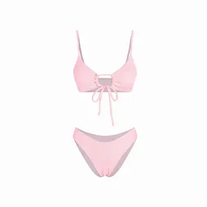 Cider Cut Out Front Tied Bikini Swimsuit SwimWeek