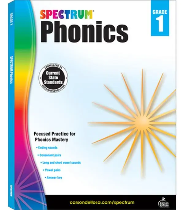Spectrum Phonics Grade 1 Language Learning Workbook Volume 91 - Spectrum Learning Materials, Paperback