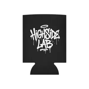 Highside Lab Can Cooler – Black Graffiti Logo Koozie