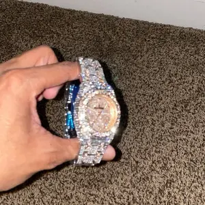 New Iced Out Two Tone Watch