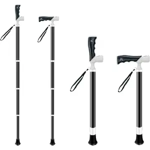 Folding Trekking Pole for Men & Women – Adjustable Height Walking Stick with Comfortable Grip – Lightweight Portable Hiking Cane for Trail Walking, Camping, Backpacking & Outdoor Adventures