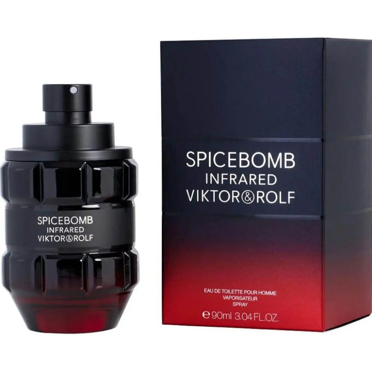 Viktor & Rolf Spicebomb Infrared Men's EDT Fragrance - 3.04 fl oz, Benzoin Base, New in Box, Elevated, Luxe, Ultra-Luxe, Perfume-Inspired Men's Fragrance, Elevated Men's Fragrance