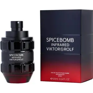 Viktor & Rolf Spicebomb Infrared Captivating Scented Fragrance for Men, EDT, 3.04 fl oz, Benzoin Base, New in Box