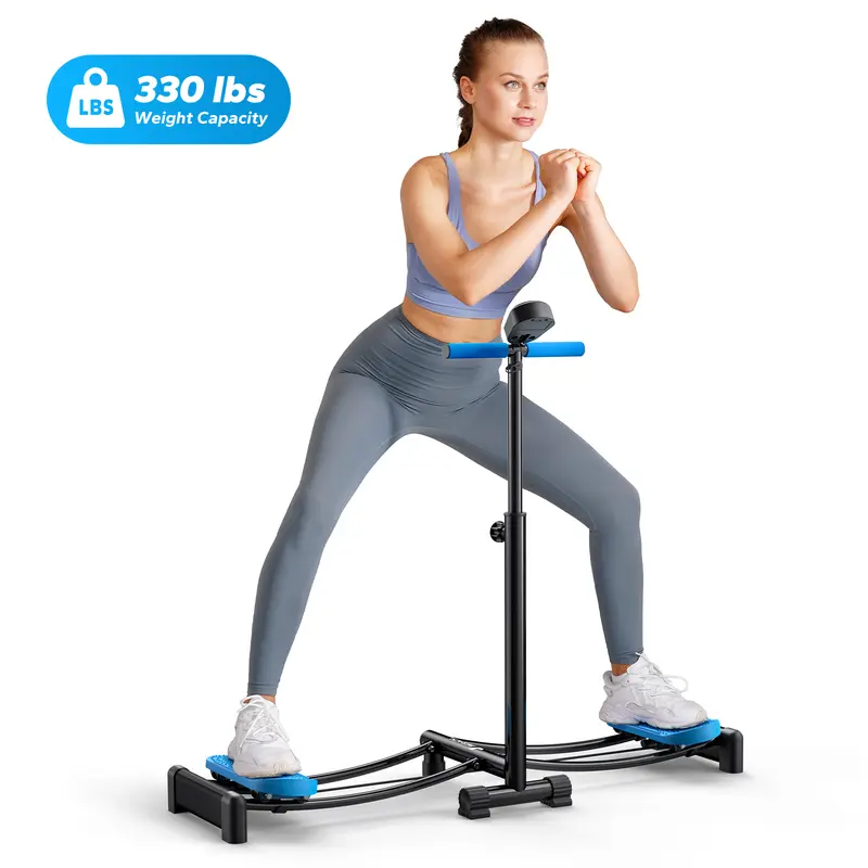 Merach 2 in 1 leg Exerciser Strength Training Leg Machine Low Impact Plyometric Training Home Gym Machine Indoor Workouts Equipment BackToSchool
