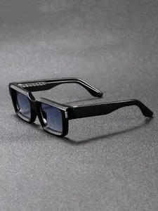 CATERSIDE Unisex Retro Hip-Hop Sunglasses Uv400 Protection, Casual Square Cp Frame, All-Seasons Wearable, Ideal for Driving & Gifts