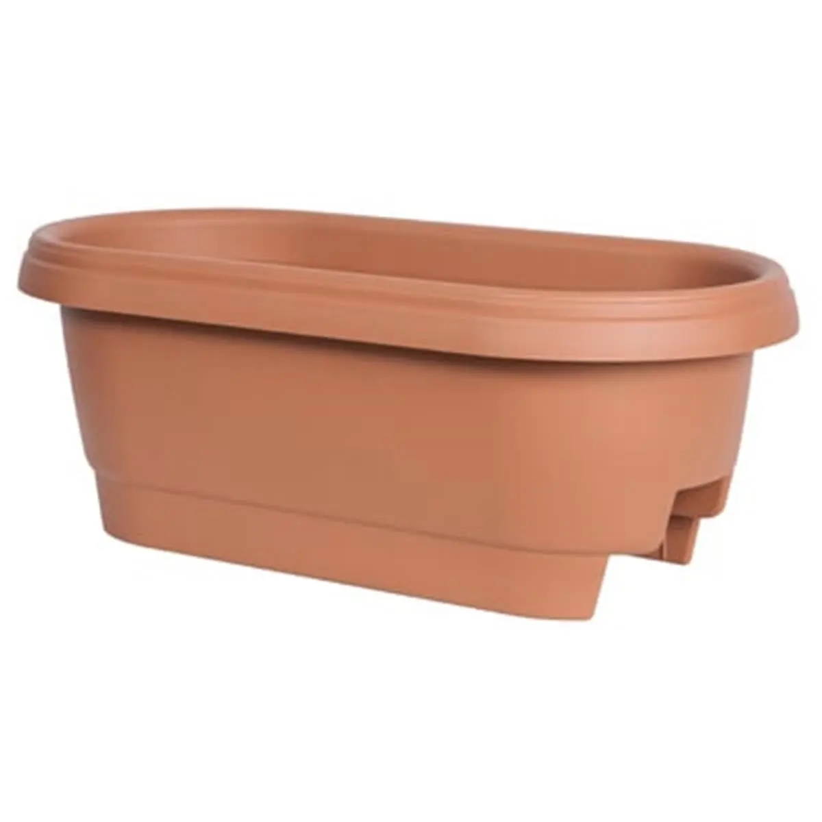 Fiskars 477241-1001 24 in. Compression Fit Deck Rail Planter, UV Protection, All Weather Durability, for Fence Railings & Patios, 2.3 lbs