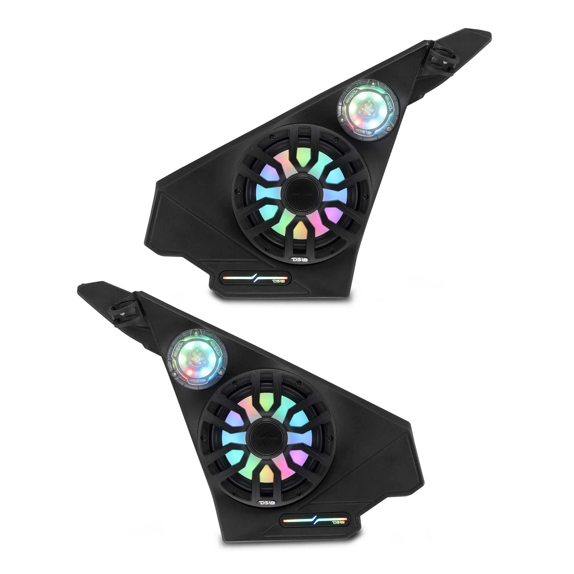 Polaris Slingshot Front Kick Panel Speaker Pods – Loaded with 8" NXL-IQ8/BK Speakers, PRO-TW1LD Tweeters & Digital LED Lights | 2020 - Current